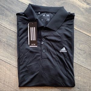 Adidas Men's Golf Performance Polo Shirt Sz L Blk
